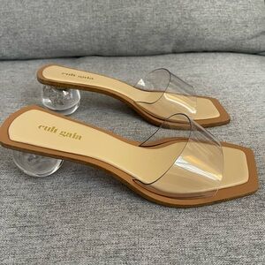 Cult Gaia Clear Sandals